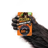 8 Pack: Gorilla® Black Double-Sided Mounting Tape