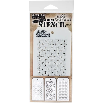 Stampers Anonymous Tim Holtz® Mini Layered Stencil Set #30