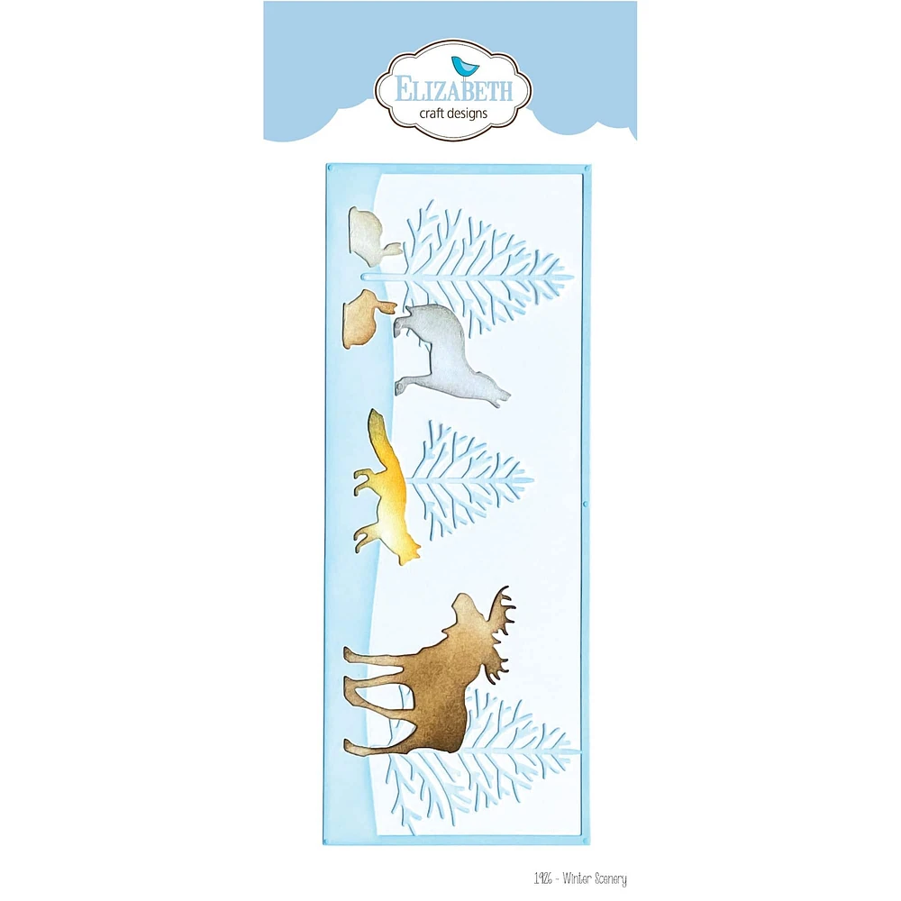 Elizabeth Craft Wintery Scenery Metal Die Set