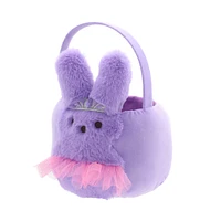 PEEPS® Purple Bunny Plush Easter Basket