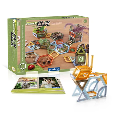 Guidecraft PowerClix® Natural Frames Magnetic Building Set