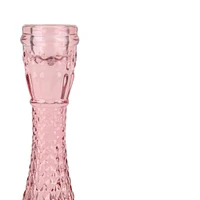 9" Large Pink Glass Candle Holder by Ashland®