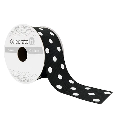 1.5" x 3yd. Grosgrain Polka Dot Ribbon by Celebrate It®