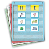 Teacher Created Resources Painted Wood Magnetic Mini Pocket Charts, 14" x 17"