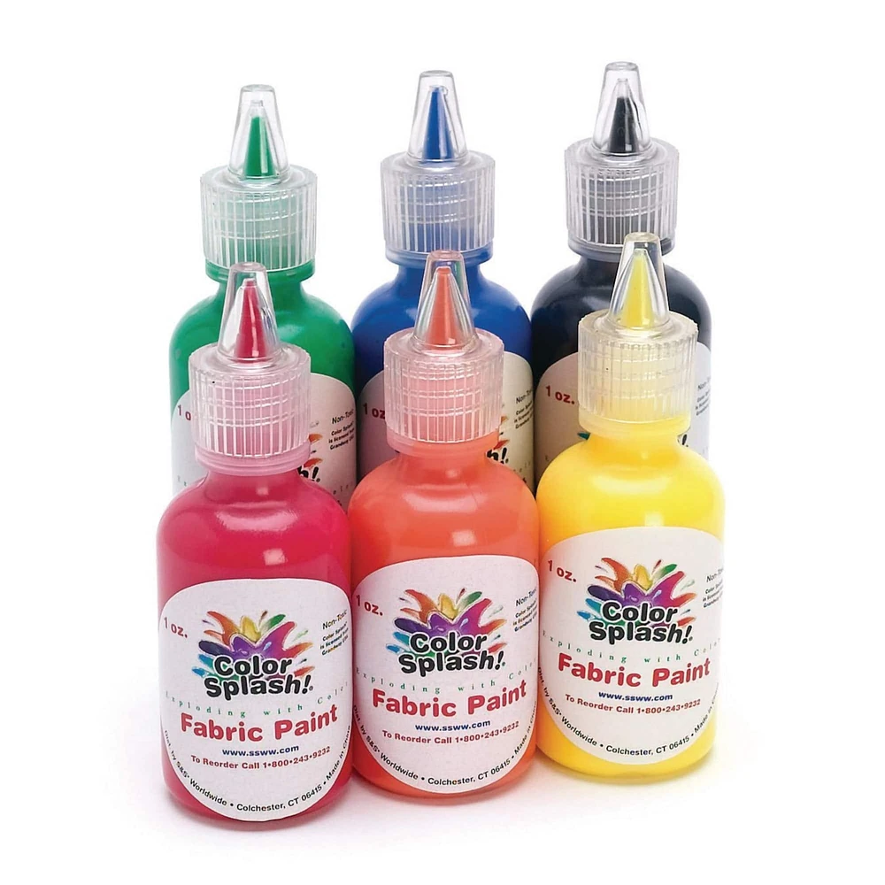 Color Splash!® Fabric Paints, 6ct.