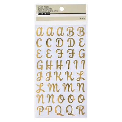 Gold Foil Alphabet Stickers by Recollections™