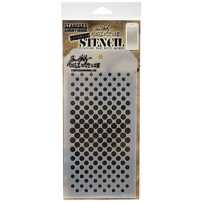 Stampers Anonymous Tim Holtz® Gradient Dots Layering Stencil, 4" x 8.5"