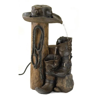 22.5" Wild Western Water Fountain