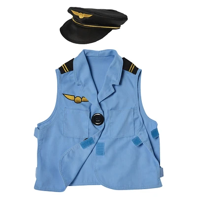 Cre8tive Minds® Pilot Toddler Vest & Hat Dress-Up Set