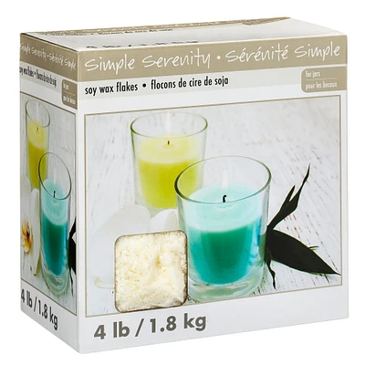 8 Pack: Simple Serenity 4lb. Candle Making Soy Wax by ArtMinds™