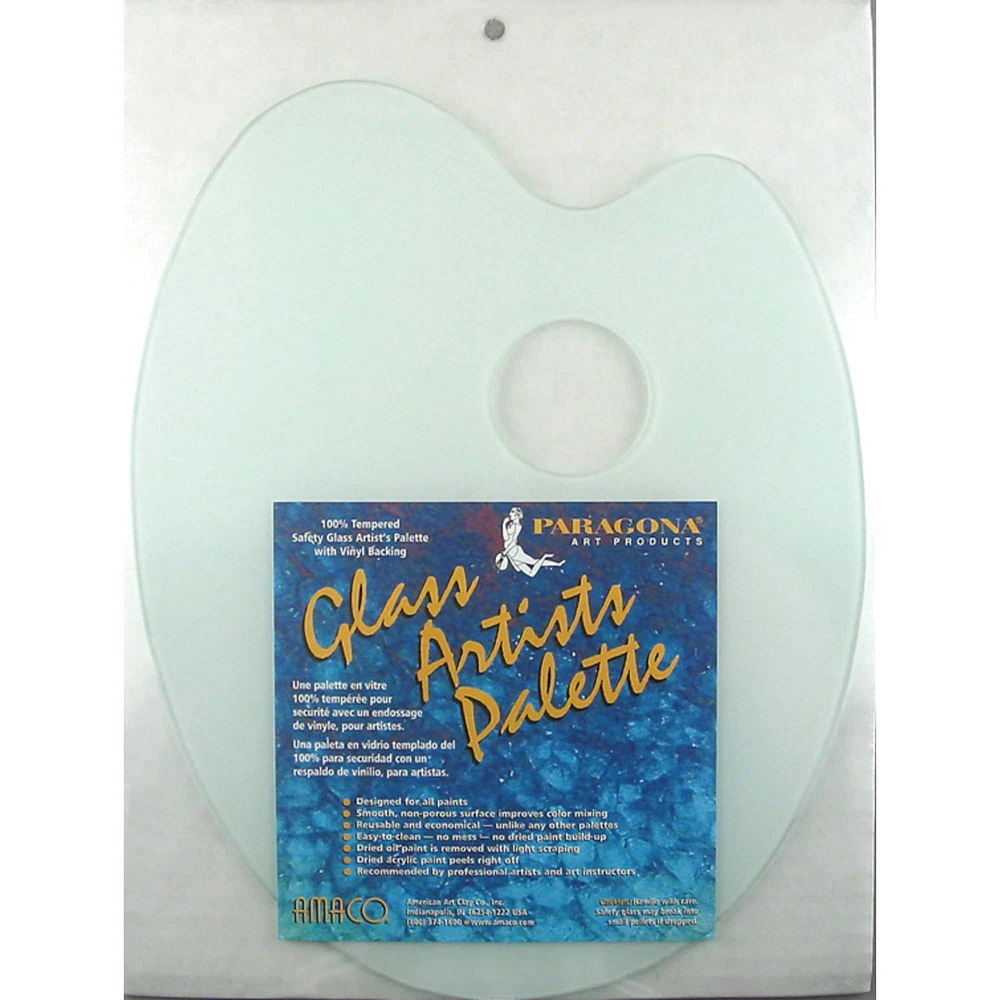 6 Pack: Amaco® Classic Oval Glass Palette, 11" x 14"
