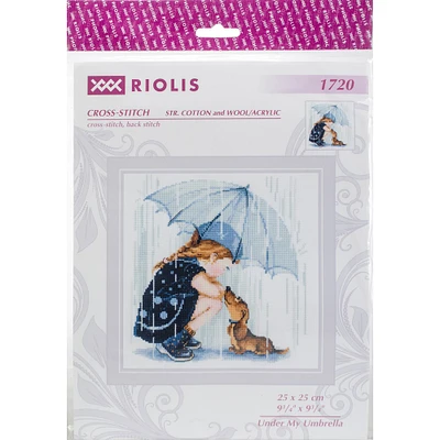 RIOLIS Under My Umbrella Counted Cross Stitch Kit