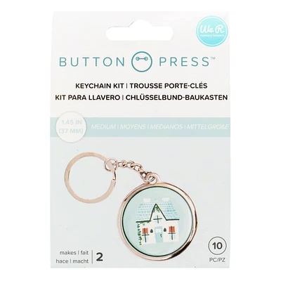 12 Pack: We R Memory Keepers® Button Press™ Medium Key Chain Kit