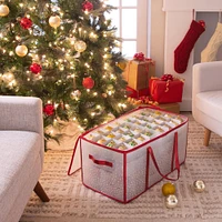 Simplify Red & White 128ct. Ornament Storage Organizer