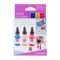 6 Packs: 3 ct. (18 total) Liquid Sculpey® Primary Colors