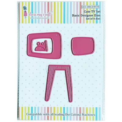 Dress My Craft® Cute TV Set Basic Designer Dies