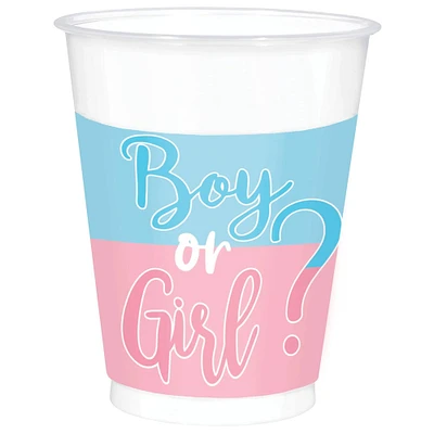 Boy Or Girl Gender Reveal Plastic Cups