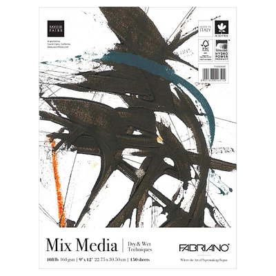 Fabriano® Studio Mixed Media Fat Pad, 9" x 12"