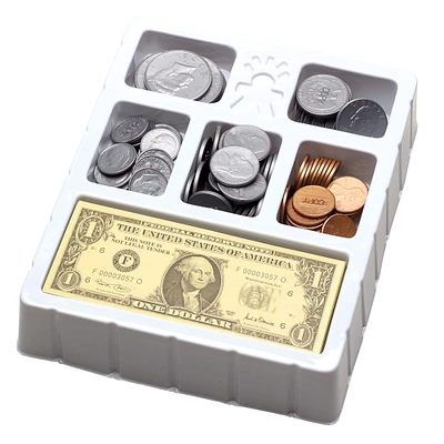 Educational Insights Play Money, Coins & Bills Tray