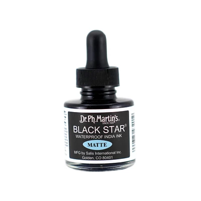 18 Pack: Dr. Ph. Martin's® Black Star® Matte India Ink