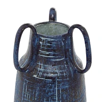 Blue Ceramic Contemporary Vase