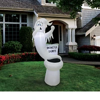 5ft. Inflatable Glowing Toilet Monster Dumps