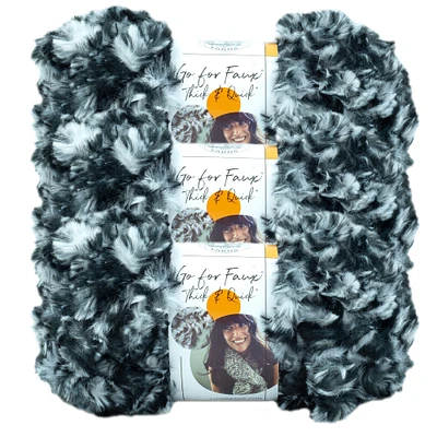 3 Pack Lion Brand® Go For Faux® Thick & Quick® Yarn