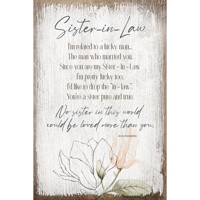 Sister-In-Law Inspirational Wood Plaque