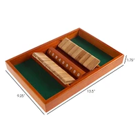 Toy Time Shut The Box Classic 9 Number Wooden Game Set