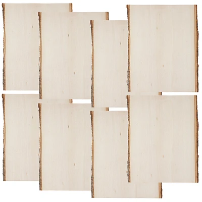 12 Pack: 13" Basswood Rectangle Plaque by Make Market®