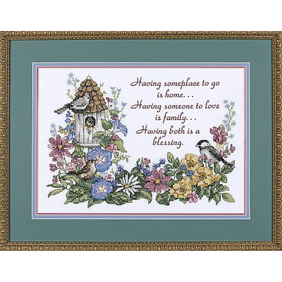 Dimensions® Flowery Verse Stamped Cross Stitch Kit