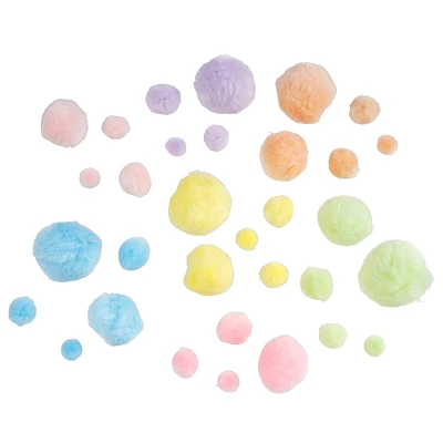12 Packs: 300 ct. (3,600 total) Pastel Pom Poms by Creatology™