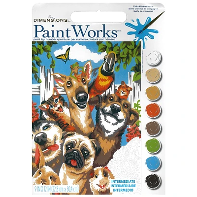 Dimensions® PaintWorks™ Pet Selfie Paint By Number Kit