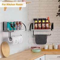 NEX™ 15" Wall Mounted Paper Towel Holder with Wood Shelf