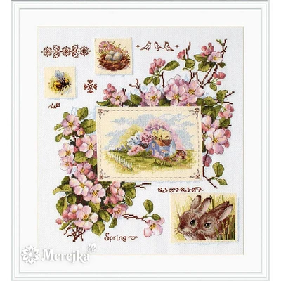 Merejka Spring Sampler Counted Cross Stitch Kit