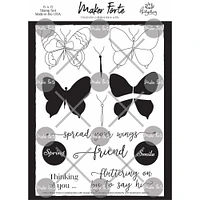 Maker Forte Build A Butterfly Add On Clear Stamps by Varada Sharma Designs