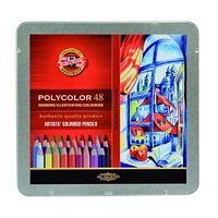 Koh-I-Noor® Polycolor 48 Pencil Artists' Pencil Tin Set