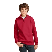 JERZEES® NuBlend® 1/4 Zip Cadet Collar Youth Sweatshirt