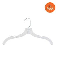 Honey Can Do Clear Plastic Swivel Hangers, 8ct.