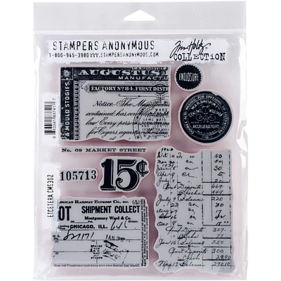 Stampers Anonymous Tim Holtz® Etcetera Cling Stamps