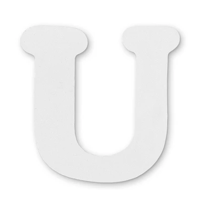 White Wooden Letter U by Make Market®