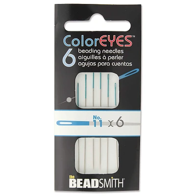 10 Packs: 6 ct. (60 total) The Beadsmith® ColorEyes™ No.11 Beading Needles