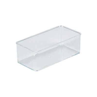 Simplify Small Narrow Clear Drawer Organizer