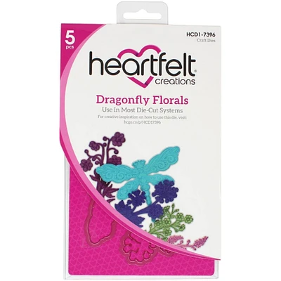 Heartfelt Creations® Dragonfly Florals Cut & Emboss Dies