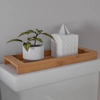 Hastings Home Bamboo Bathroom & Vanity Tray, 16" x 6"