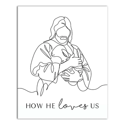 How He Loves Us 2 16" x 20" Canvas Wall Art