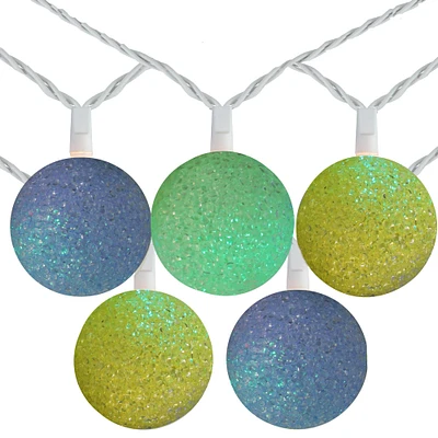 10ct. LED Color Changing Sparkle Globe String Lights