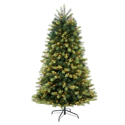 6ft. Pre-Lit Aspen Mountain Fir Artificial Christmas Tree, Clear LED Lights