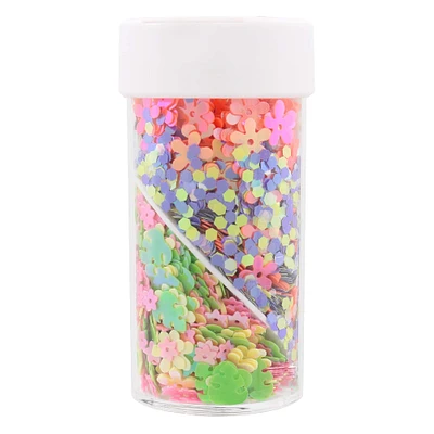 Floral Joy Shaped Glitter Swirl Jar by Creatology™