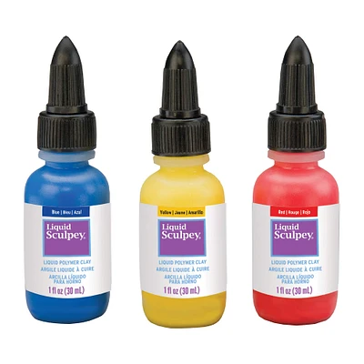6 Packs: 3 ct. (18 total) Liquid Sculpey® Primary Colors